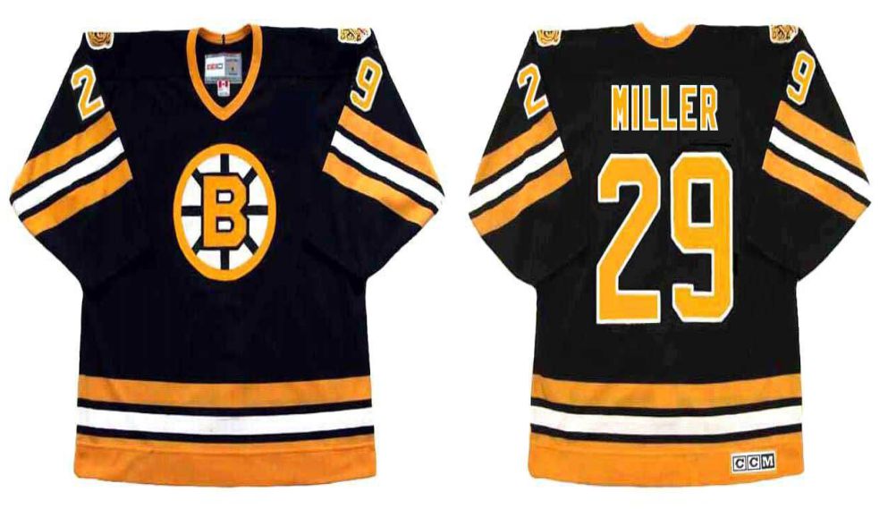2019 Men Boston Bruins #29 Miller Black CCM NHL jerseys